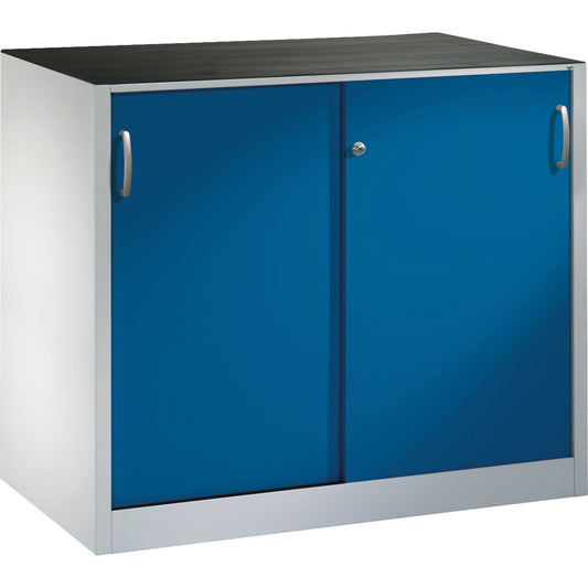C+P Werkzeugschrank Acurado 1.200 x 1.000 x 600 mm (B x H x T) inkl. Gummiriefenmatte Stahl, lackiert Farbe der Front: enzianblau Farbe des Korpus: lichtgrau