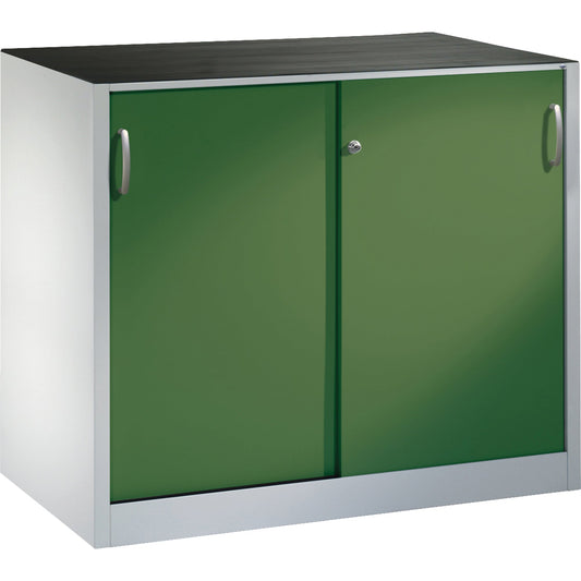 C+P Werkzeugschrank Acurado 1.200 x 1.000 x 600 mm (B x H x T) inkl. Gummiriefenmatte Stahl, lackiert Farbe der Front: resedagrün Farbe des Korpus: lichtgrau