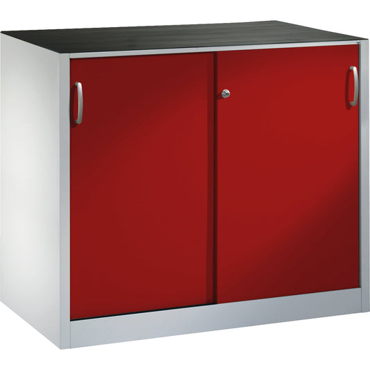 C+P Werkzeugschrank Acurado 1.200 x 1.000 x 600 mm (B x H x T) inkl. Gummiriefenmatte Stahl, lackiert Farbe der Front: rubinrot Farbe des Korpus: lichtgrau