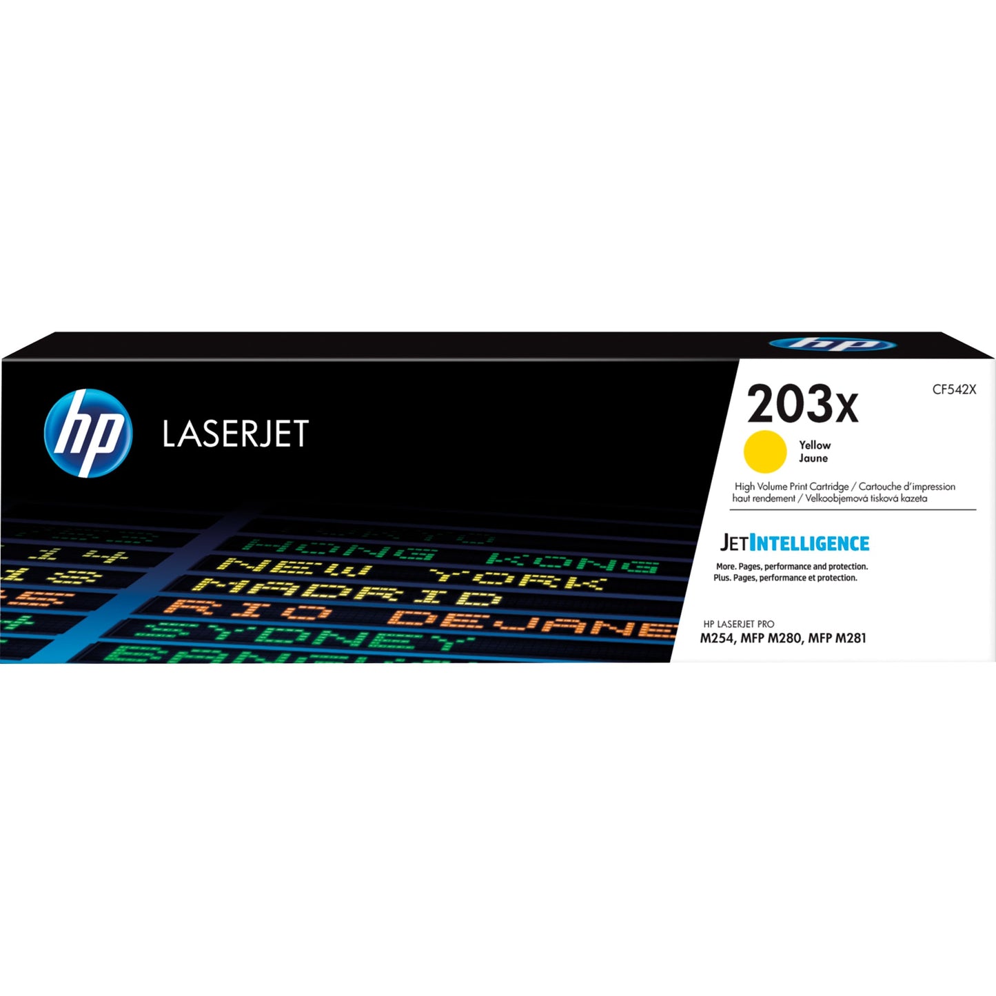 HP Toner Originalzubehör 203X ca. 2.500 Seiten gelb