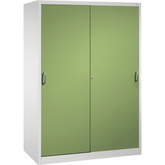 C+P Werkzeugschrank Acurado 1.600 x 1.950 x 600 mm (B x H x T) Stahl, lackiert Farbe der Front: resedagrün Farbe des Korpus: lichtgrau