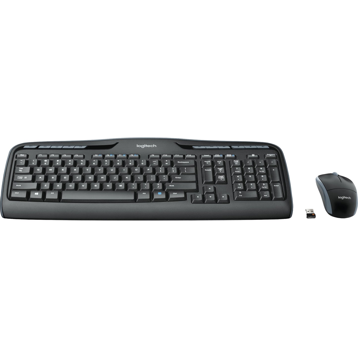 Logitech Tastatur-Maus-Set MK330 QWERTZ Windows® universell USB-A 10m inkl. Nano-USB-Empfänger schwarz