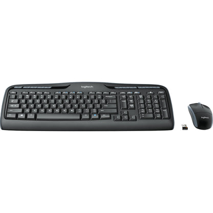 Logitech Tastatur-Maus-Set MK330 QWERTZ Windows® universell USB-A 10m inkl. Nano-USB-Empfänger schwarz