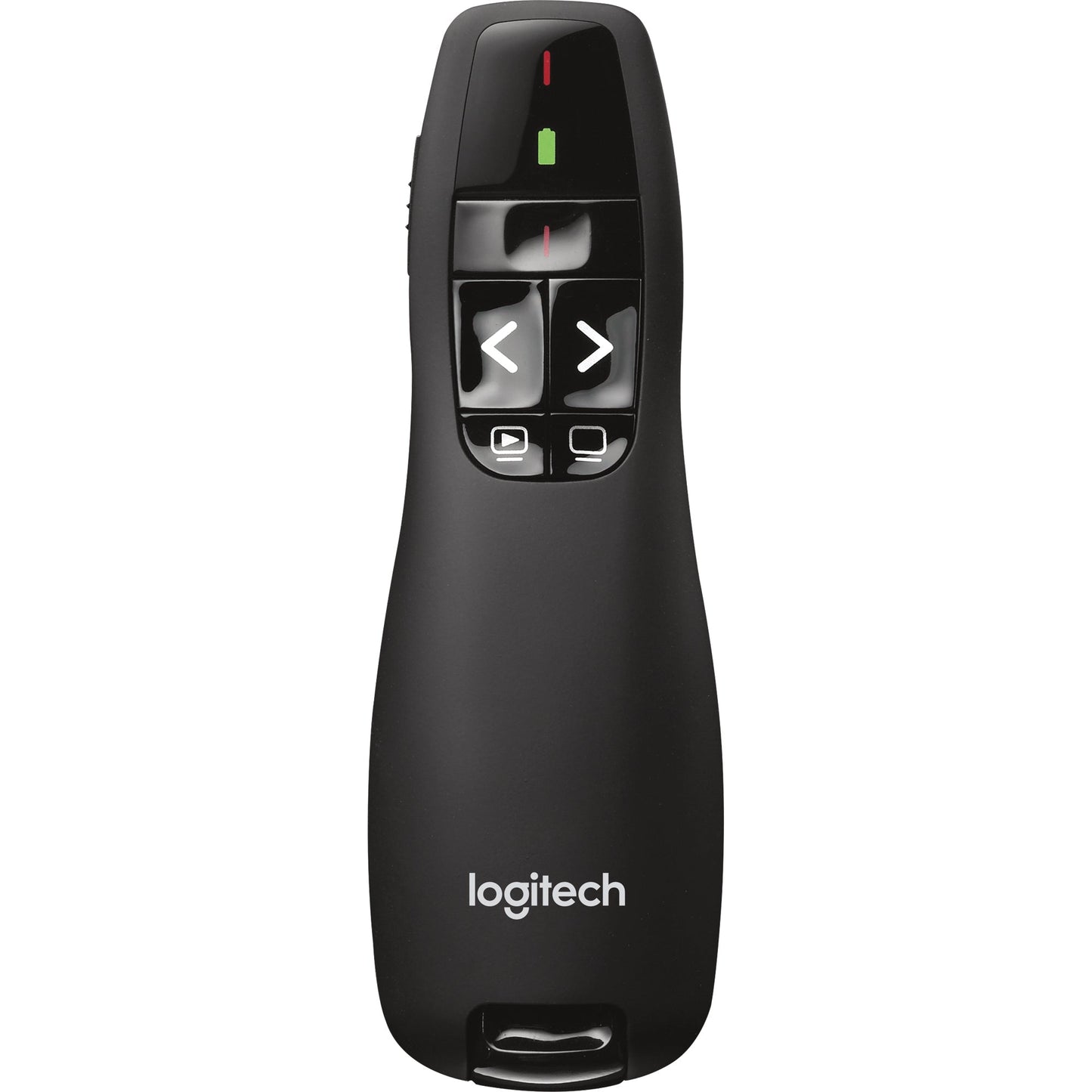 Logitech Wireless Presenter R400 115,5 x 37,8 x 27,4 mm (B x H x T) Windows® universell 10m inkl. USB-Empfänger schwarz