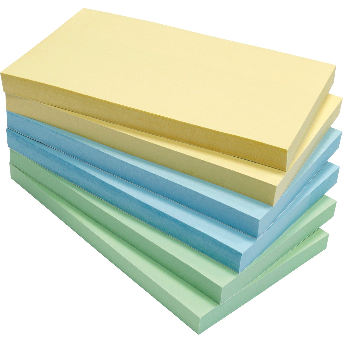 Soennecken Haftnotiz oeco Recycling 125 x 75 mm (B x H) farbig sortiert 100 Bl./Block 6 Block/Pack.