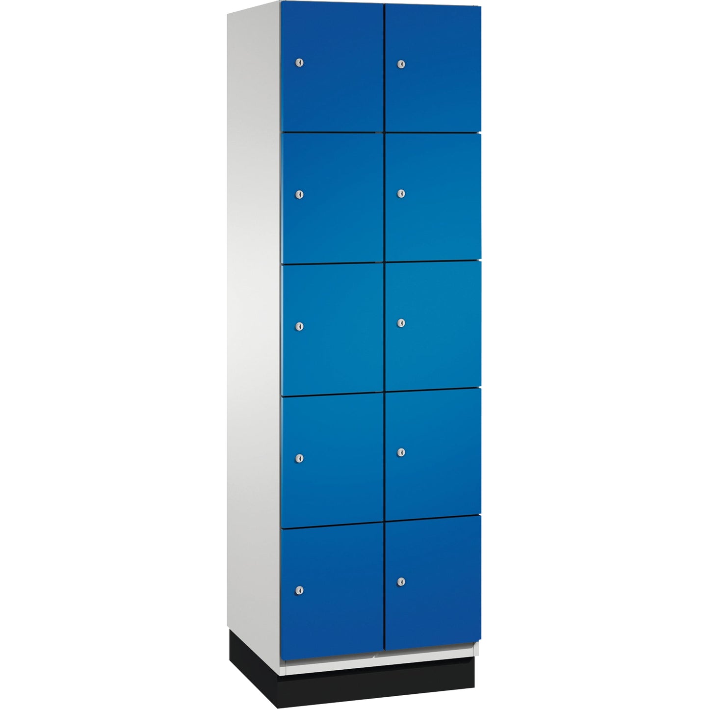 C+P Schließfachschrank Cambio 10 Fächer Stahl, lackiert Farbe der Front: enzianblau