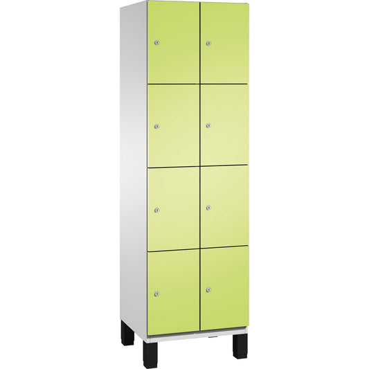 C+P Schließfachschrank Cambio 8 Fächer Stahl, lackiert Farbe der Front: clowngrün