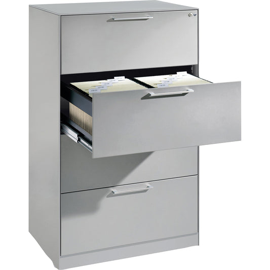 C+P Hängeregistraturschrank Asisto 800 x 1.298 x 600 mm (B x H x T) Stahl, lackiert weißaluminium