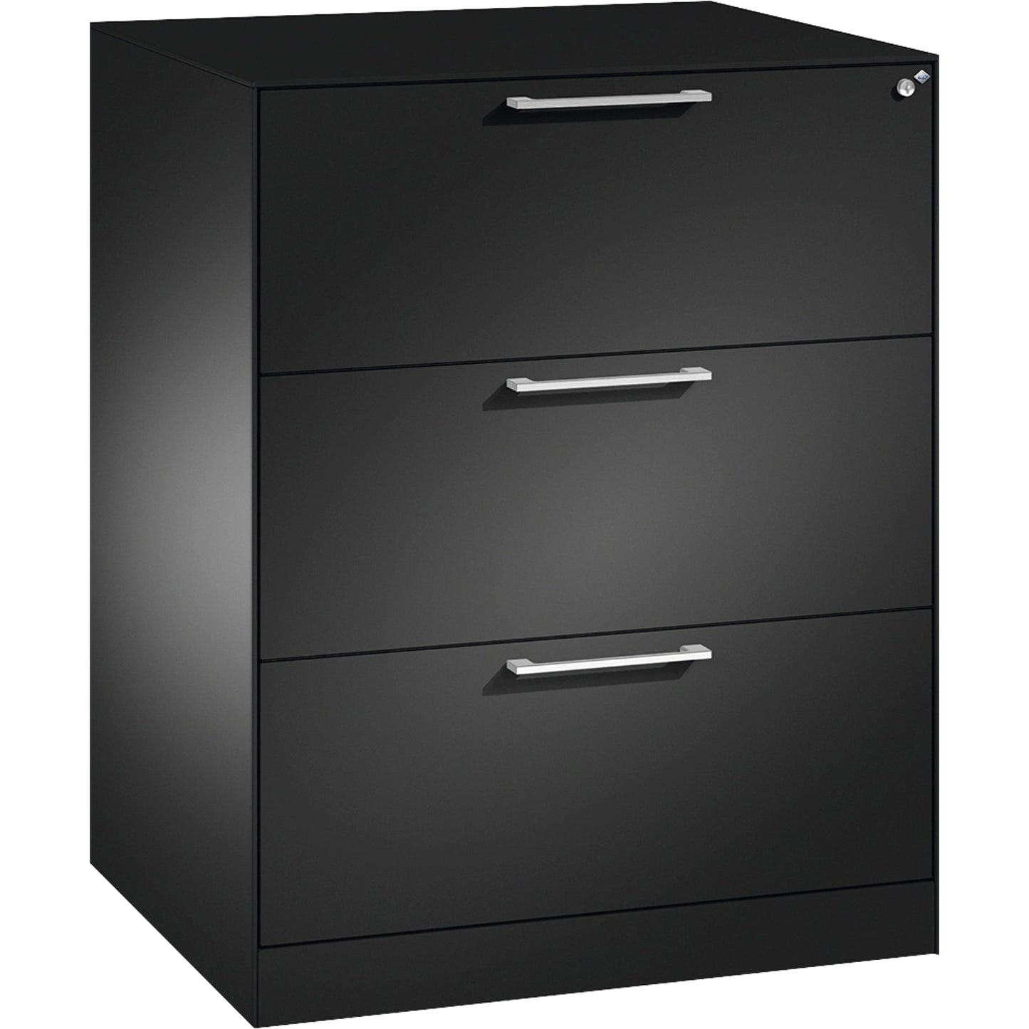 C+P Hängeregistraturschrank Asisto 800 x 998 x 600 mm (B x H x T) Stahl, lackiert Farbe der Front: schwarzgrau Farbe des Korpus: schwarzgrau
