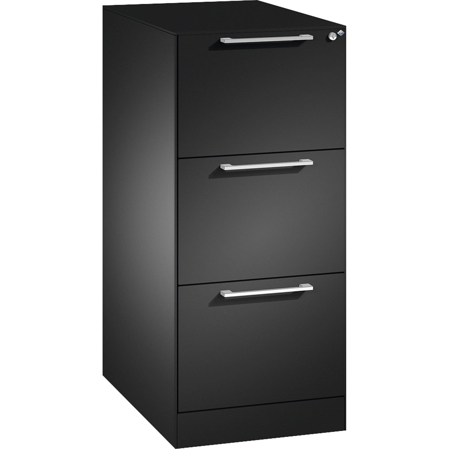 C+P Hängeregistraturschrank Asisto 440 x 998 x 600 mm (B x H x T) Stahl, lackiert Farbe der Front: schwarzgrau Farbe des Korpus: schwarzgrau