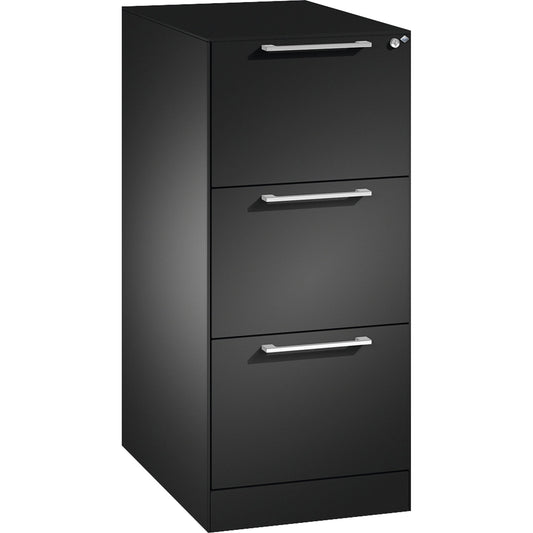C+P Hängeregistraturschrank Asisto 440 x 998 x 600 mm (B x H x T) Stahl, lackiert Farbe der Front: schwarzgrau Farbe des Korpus: schwarzgrau