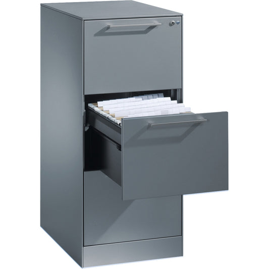 C+P Hängeregistraturschrank Asisto 440 x 998 x 600 mm (B x H x T) Stahl, lackiert weißaluminium