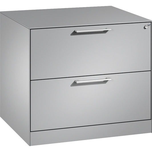 C+P Hängeregistraturschrank Asisto 800 x 698 x 600 mm (B x H x T) Stahl, lackiert weißaluminium