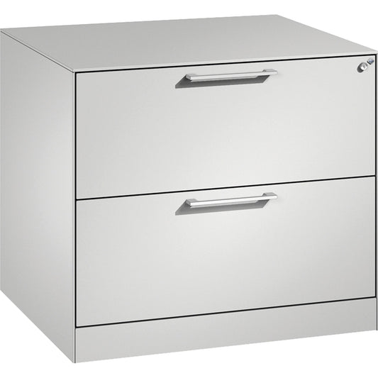 C+P Hängeregistraturschrank Asisto 800 x 698 x 600 mm (B x H x T) Stahl, lackiert lichtgrau