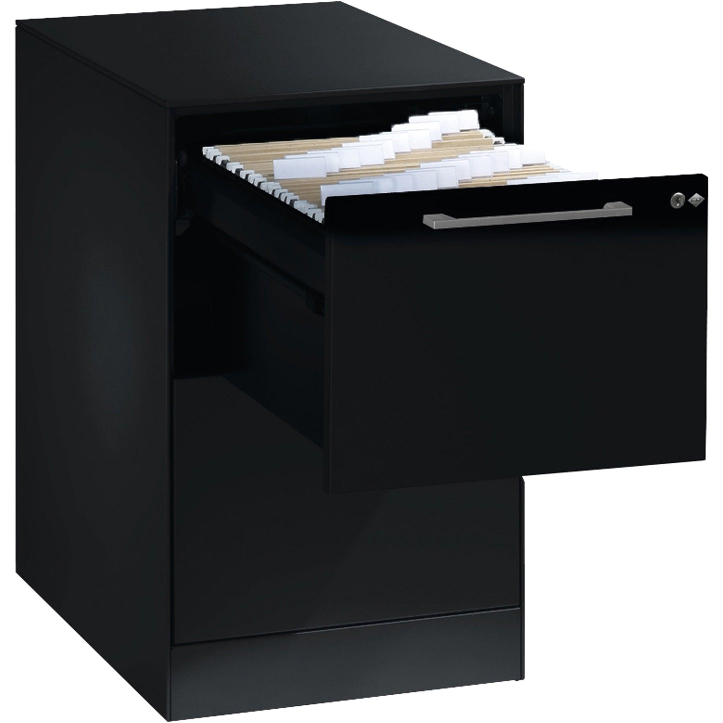 C+P Hängeregistraturschrank Asisto 440 x 698 x 600 mm (B x H x T) Stahl, lackiert Farbe der Front: schwarzgrau Farbe des Korpus: schwarzgrau