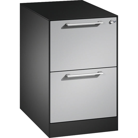 C+P Hängeregistraturschrank Asisto 440 x 698 x 600 mm (B x H x T) Stahl, lackiert Farbe der Front: weißaluminium Farbe des Korpus: schwarzgrau