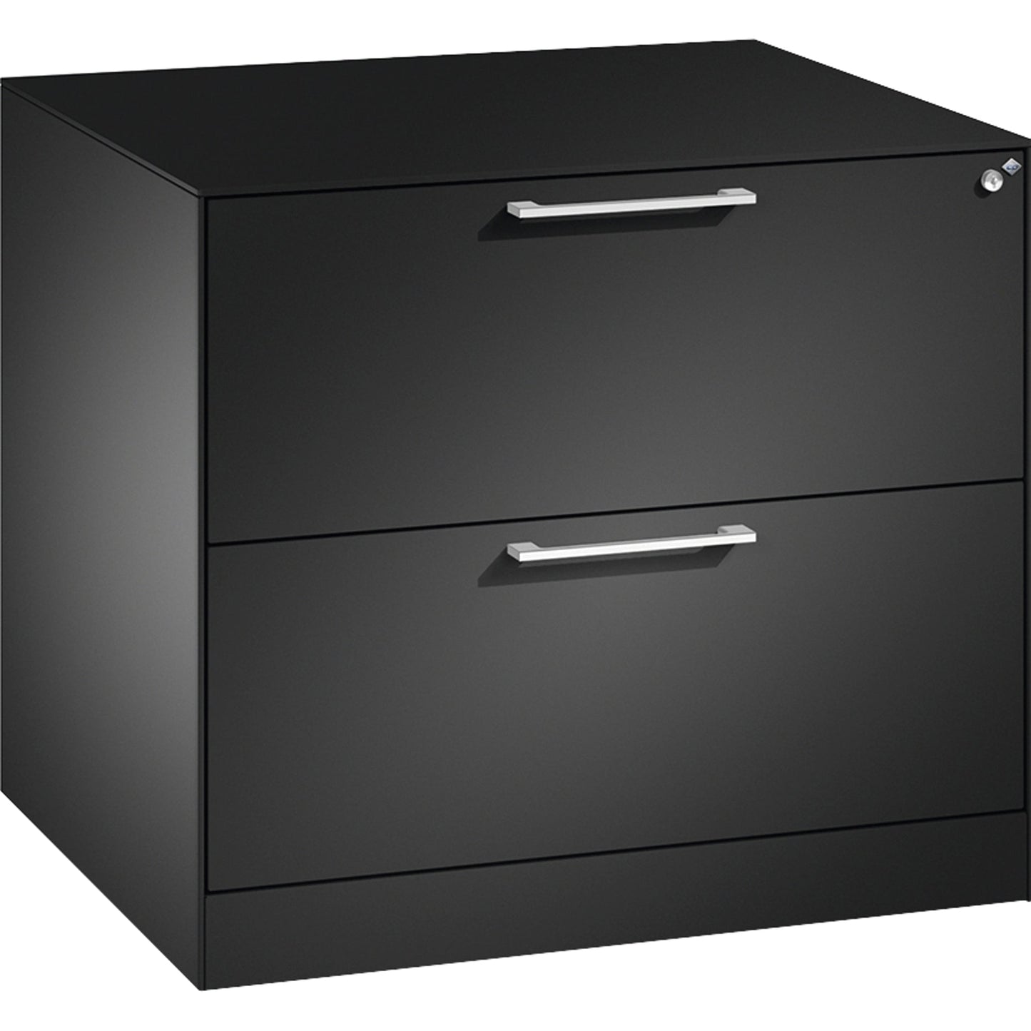 C+P Hängeregistraturschrank Asisto 800 x 698 x 600 mm (B x H x T) Stahl, lackiert Farbe der Front: schwarzgrau Farbe des Korpus: schwarzgrau