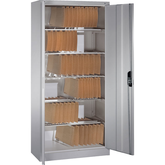 C+P Hängeregistraturschrank Acurado 930 x 1.950 x 400 mm (B x H x T) Stahl weißaluminium