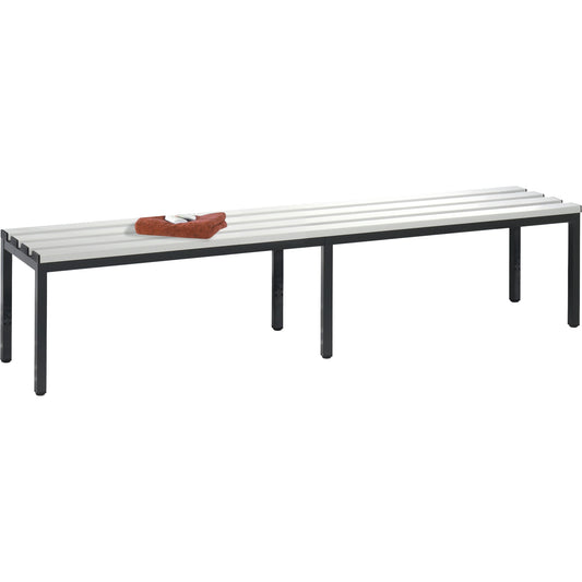 C+P Umkleidebank Basic 1.960 x 420 x 353 mm (B x H x T) schwarzgrau
