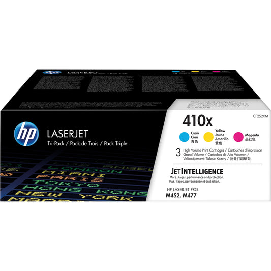 HP Toner Originalzubehör 410X ca. 3 x 5.000 Seiten cyan, magenta, gelb 3 St./Pack.