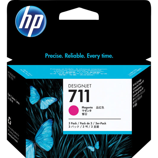 HP Tintenpatrone Originalzubehör 711 magenta 3 x 29ml 3 St./Pack.