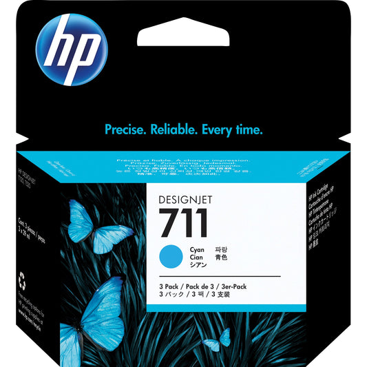 HP Tintenpatrone Originalzubehör 711 cyan 3 x 29ml 3 St./Pack.