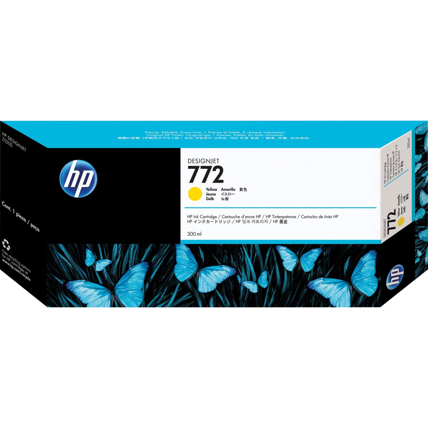 HP Tintenpatrone Originalzubehör 772 gelb 300ml