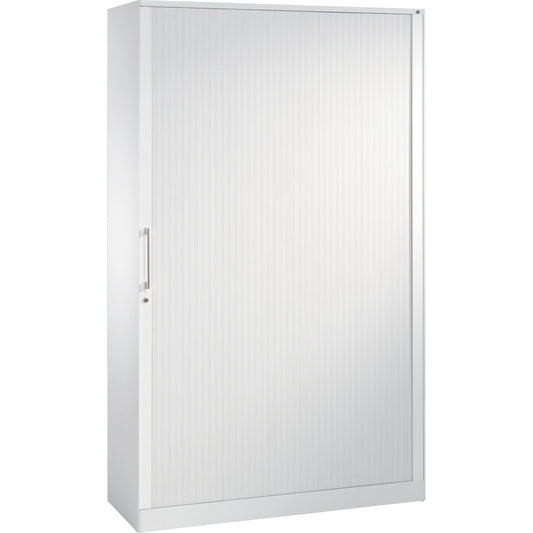 C+P Rollladenschrank Asisto 1.200 x 1.980 x 435 mm (B x H x T) 4 Fachböden verkehrsweiß verkehrsweiß