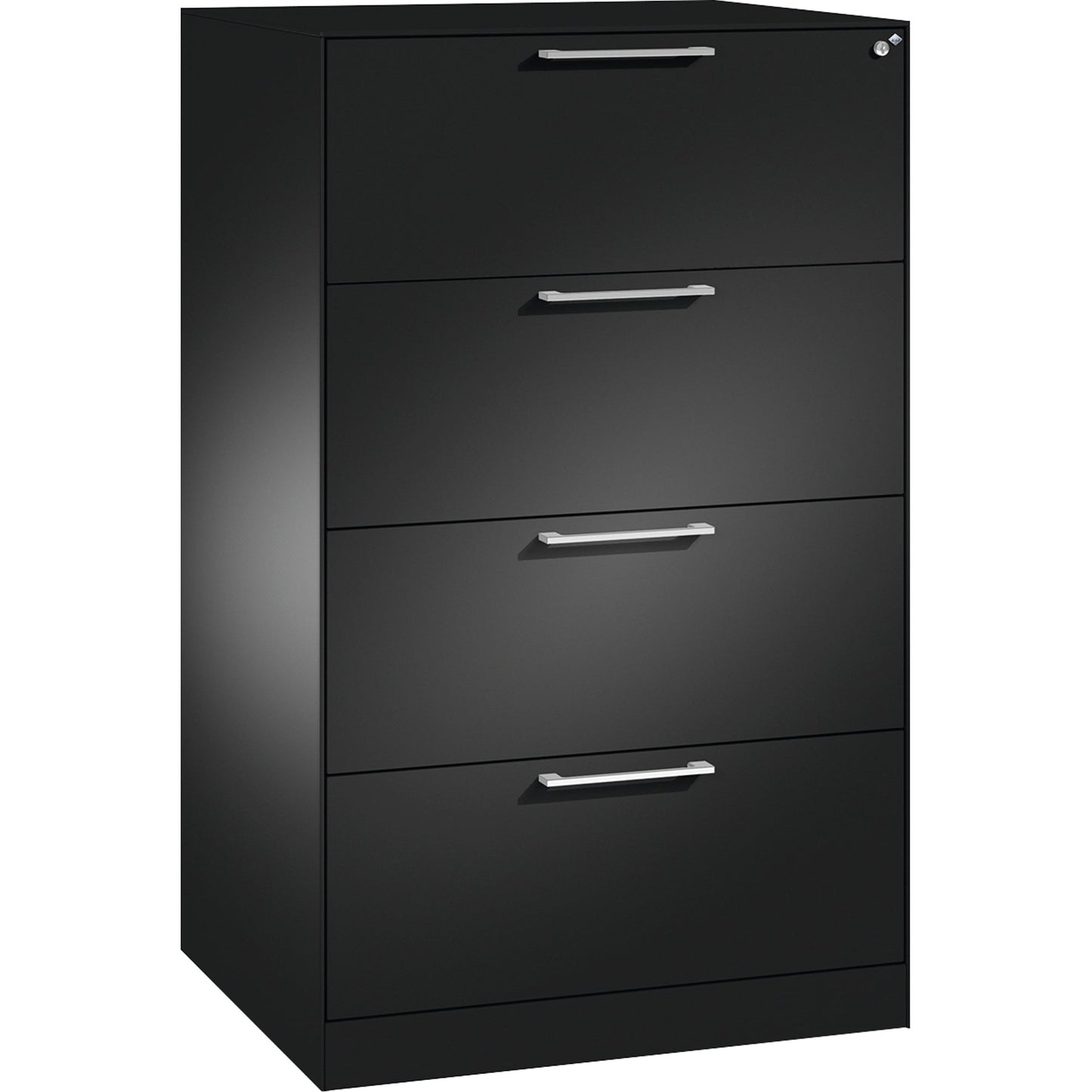 C+P Hängeregistraturschrank Asisto 800 x 1.298 x 600 mm (B x H x T) Stahl, lackiert schwarzgrau