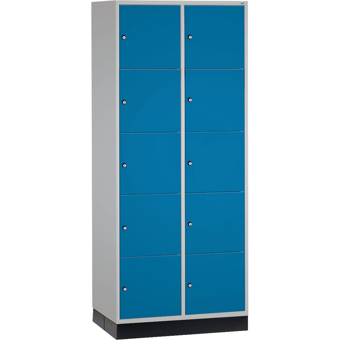 C+P Schließfachschrank Intro XL 10 Fächer Stahl, lackiert Farbe der Front: lichtblau