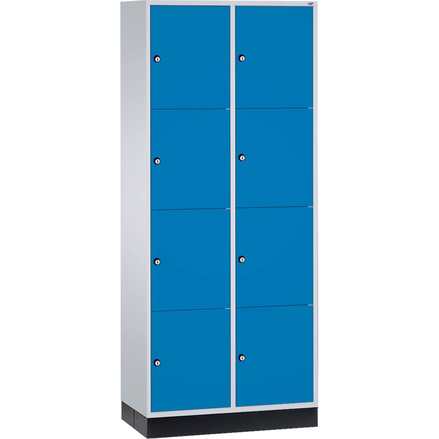 C+P Schließfachschrank Intro XL 8 Fächer Stahl, lackiert Farbe der Front: lichtblau