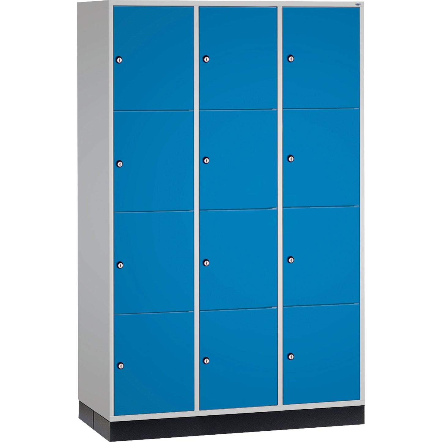 C+P Schließfachschrank Intro XL 12 Fächer Stahl, lackiert Farbe der Front: lichtblau