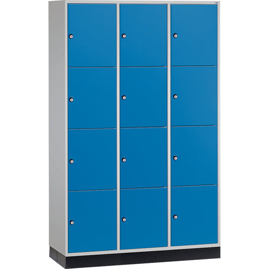 C+P Schließfachschrank Intro XL 12 Fächer Stahl, lackiert Farbe der Front: lichtblau