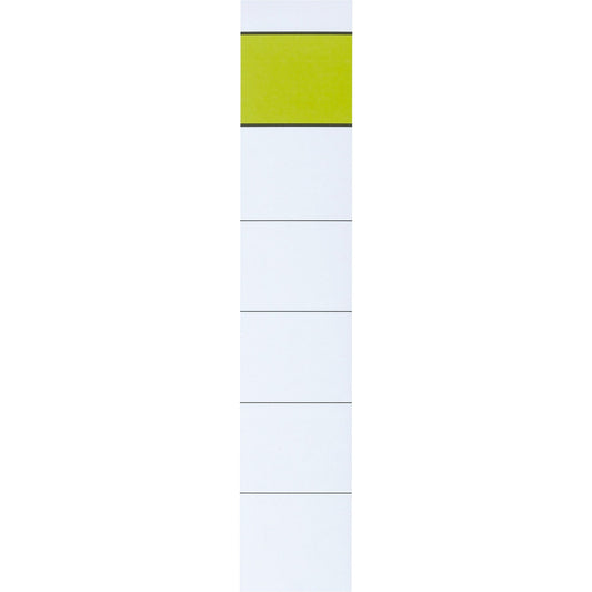 Rückenschild schmal/kurz 30 x 190 mm (B x H) weiß/grün 10 St./Pack.