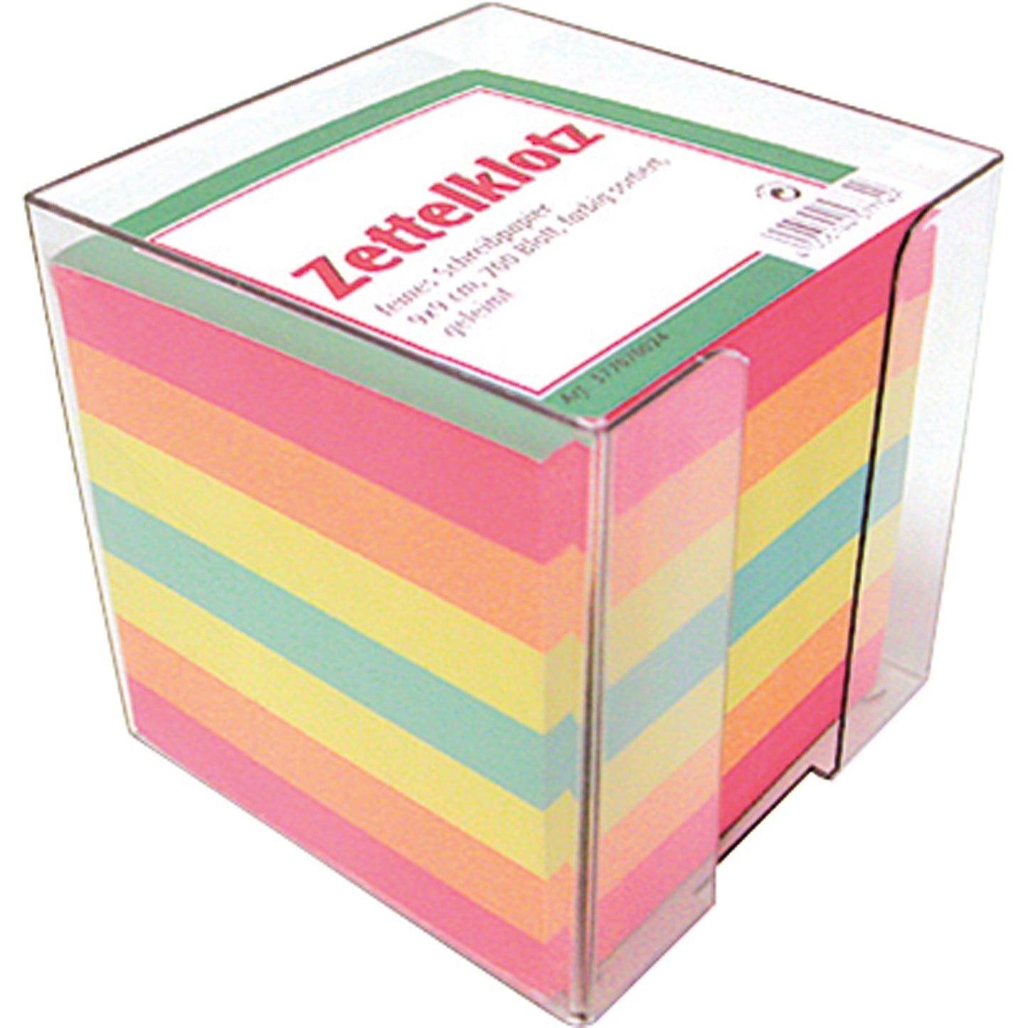 Landré Zettelbox 10 x 10 x 10 cm (B x H x T) 9 x 9 cm (B x H) 800 Bl gefüllt Kunststoff transparent
