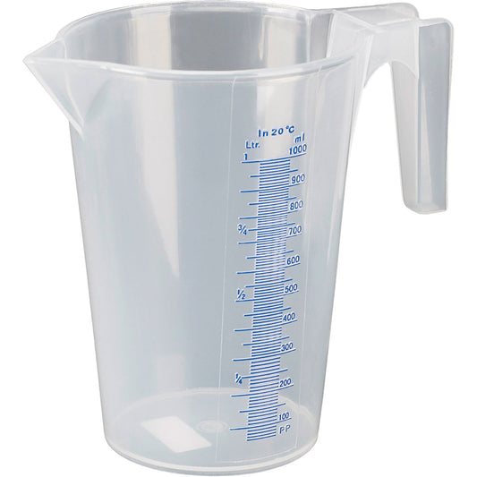 PRESSOL Messbecher 1l Polypropylen transparent