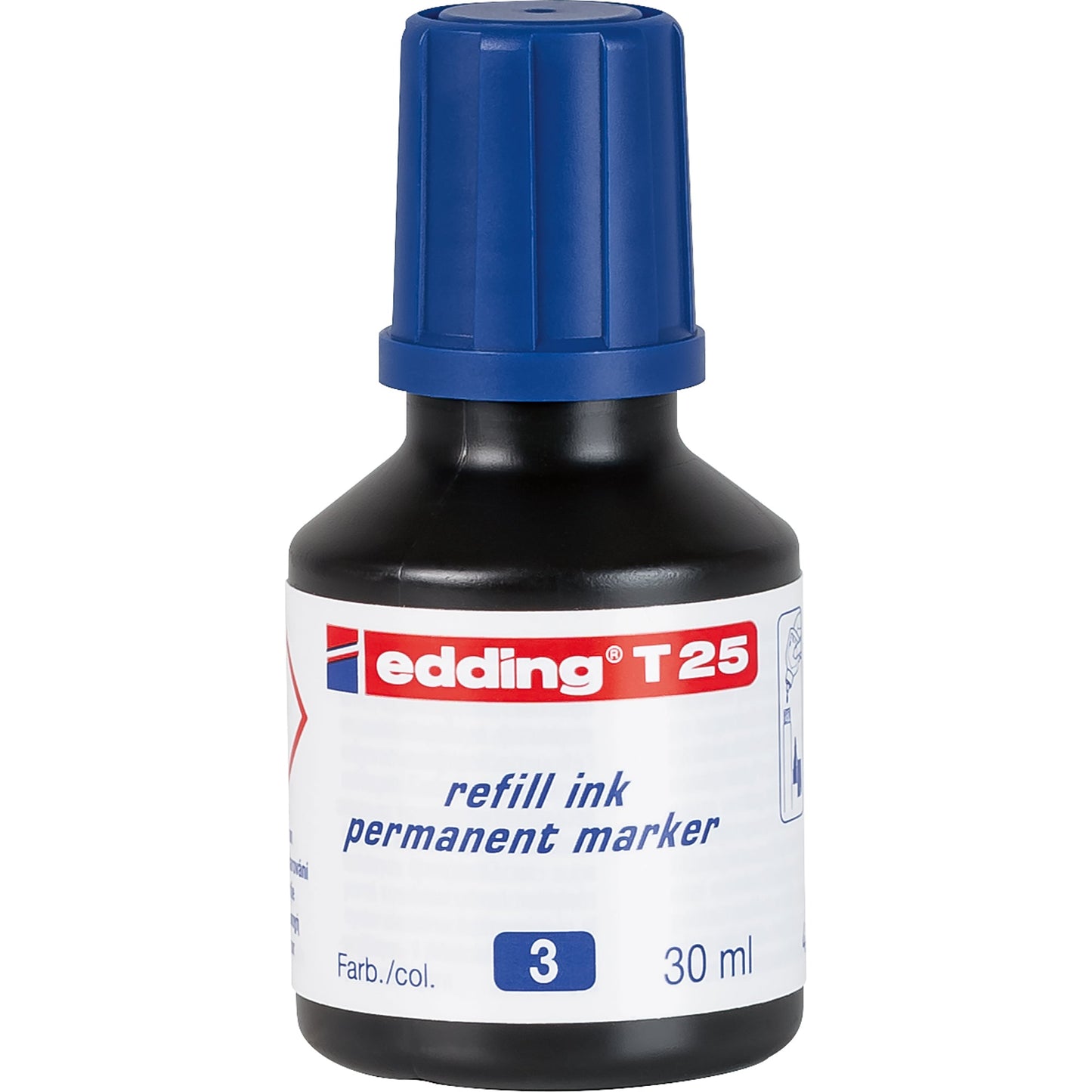 edding Nachfülltinte Marker T25 Flasche blau 30ml
