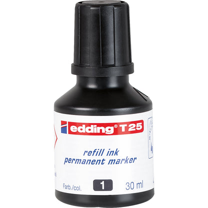 edding Nachfülltinte Marker T25 Flasche schwarz 30ml