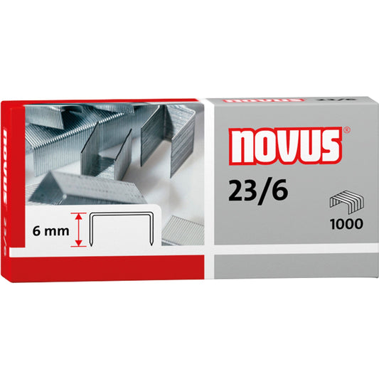NOVUS Heftklammer 23/6 Blockhefter 1.000 St./Pack.
