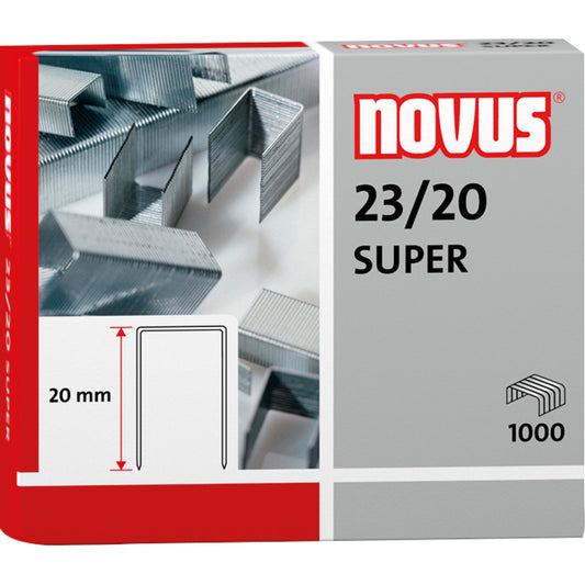 NOVUS Heftklammer 23/20 SUPER Blockhefter 1.000 St./Pack.