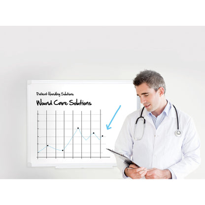 Bi-office Whiteboard Maya Maße der Oberfläche: 120 x 90 cm (B x H) Tafel magnethaftend nicht beidseitig beschreibbar Stahl lackiert weiß
