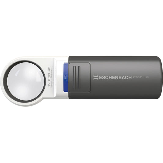 Eschenbach Lupe Mobilux 10-fach AA/Mignon anthrazit/weiß