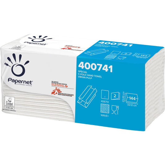 Papernet Papierhandtücher Special 32,12 x 23 cm (B x L) Zellstoff weiß 20 x 144 Bl./Pack.