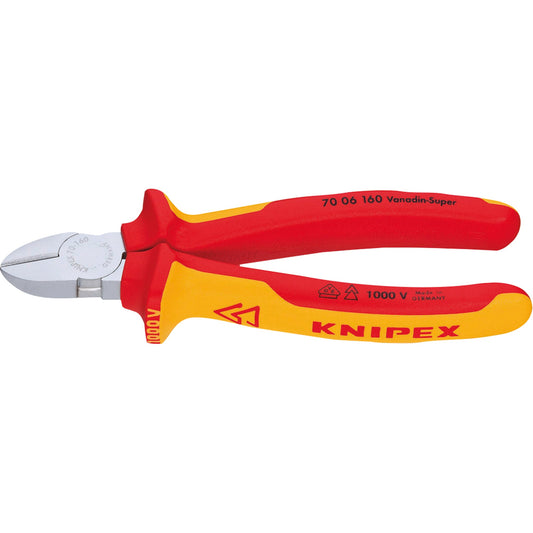 KNIPEX Seitenschneider 180mm gerade 62 HRC Vanadium Elektrostahl