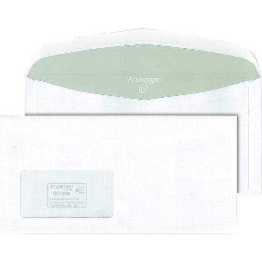 Envirelope® Kuvertierhülle DIN C6/C5 mit Fenster 80g/m² weiß 1.000 St./Pack.