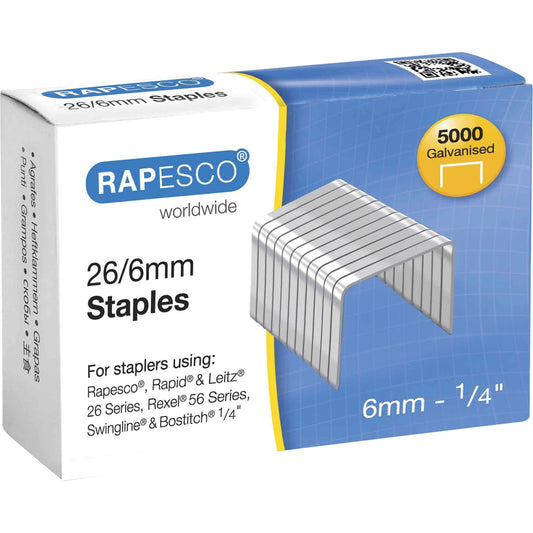 RAPESCO Heftklammer 24/6 5.000 St./Pack.