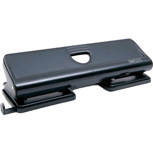 RAPESCO Doppellocher 720 22 Bl. (80 g/m²) mit Anschlagschiene schwarz