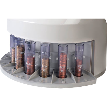 SAFESCAN Geldzählmaschine 1250 35,5 x 33 x 26,6 cm (B x H x T) EUR 1 Cent, 2 Cent, 5 Cent, 10 Cent, 20 Cent, 50 Cent, 1 Euro, 2 Euro weiß