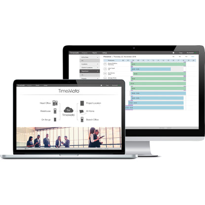 TIMEMOTO Zeiterfassungssystem TM-626 9,95 x 21,5 x 4,43 cm (B x H x T) RFID-Sensor, Fingerabdrucksensor Windows® universell LAN, WiFi, USB-Host