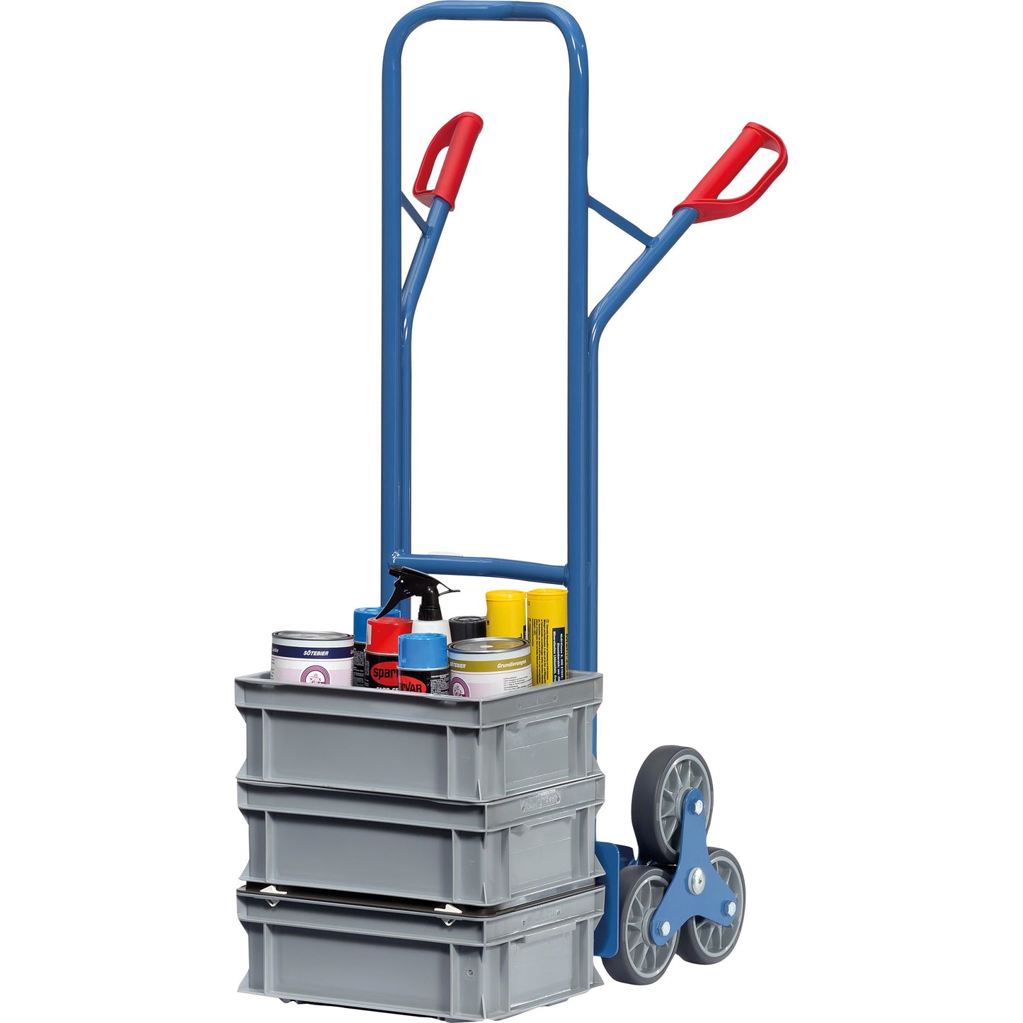 Fetra Sackkarre 59 x 130 cm (B x H) 200kg Stahlblech, pulverbeschichtet blau
